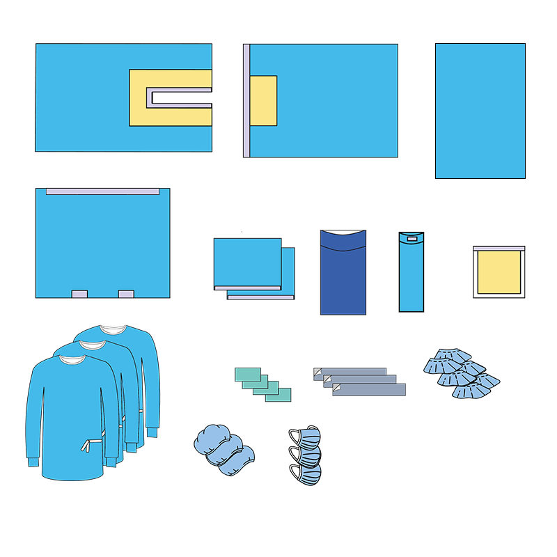 Комплект одягу та покриттів операційних OMTech™ для ортопедії (стегновий) №3/Б стерильний